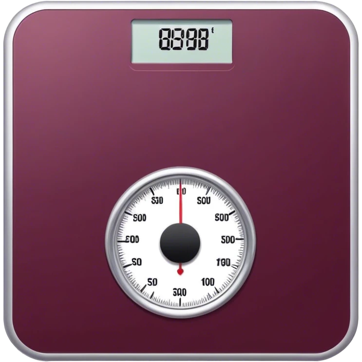 body weight scale Burgundy emoji