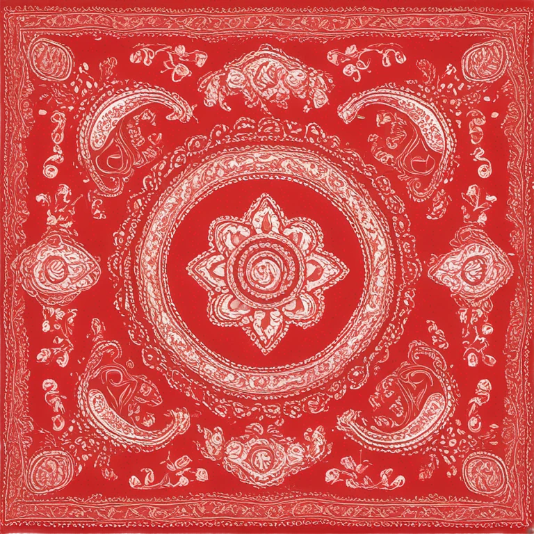 red bandana worn emoji
