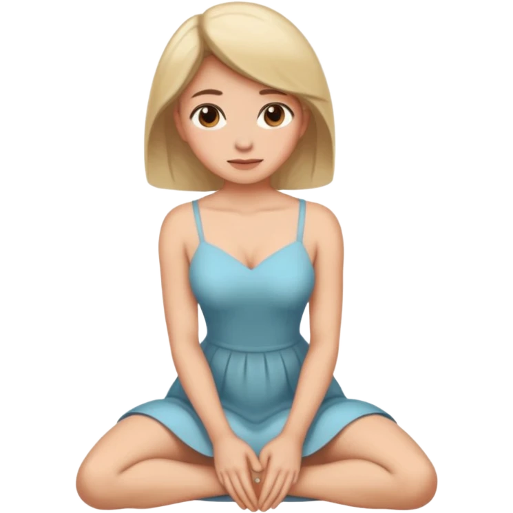 Woman on hands and knees emoji