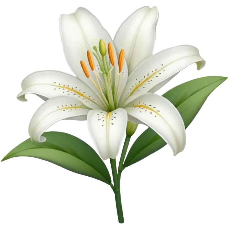 White Lily emoji emoji