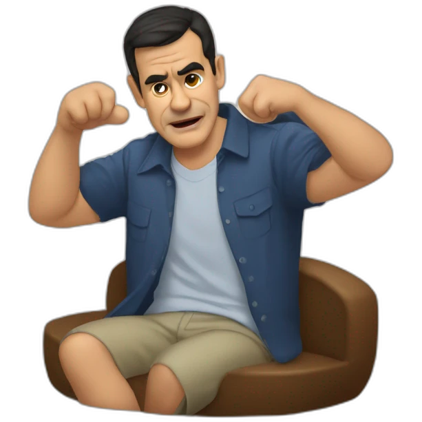 Pedro Sánchez mostrando su dedo anular emoji