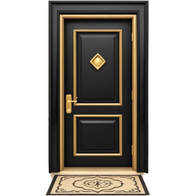 hotel room door modern hallway emoji