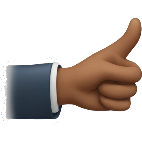You and me hand gesture  emoji