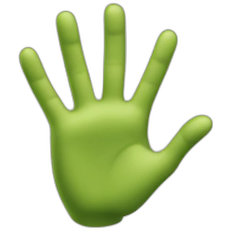 Excited hand emoji