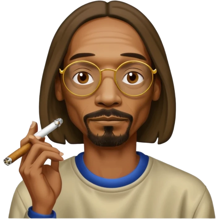 Snoop dogg smoking weed emoji