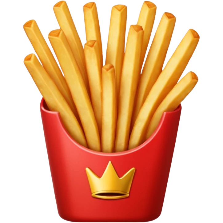 Red French fries emoji emoji