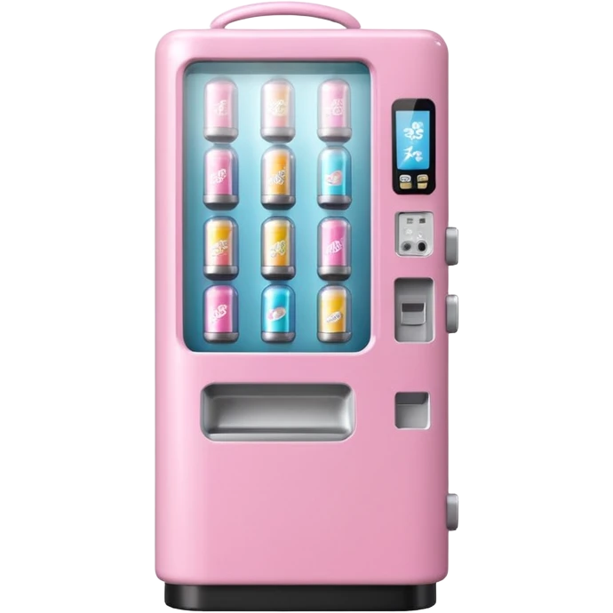 Light pink Japanese gatcha toy vending machine  emoji
