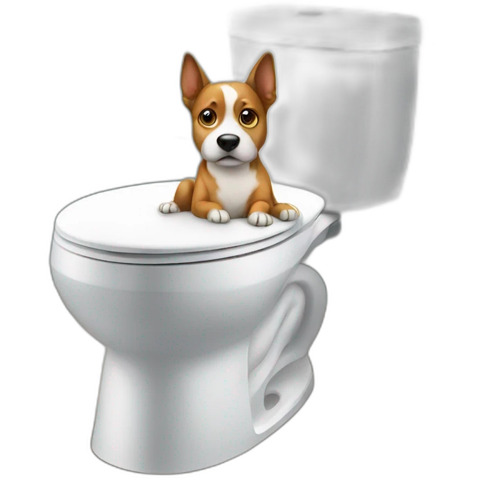 dog on toilet emoji