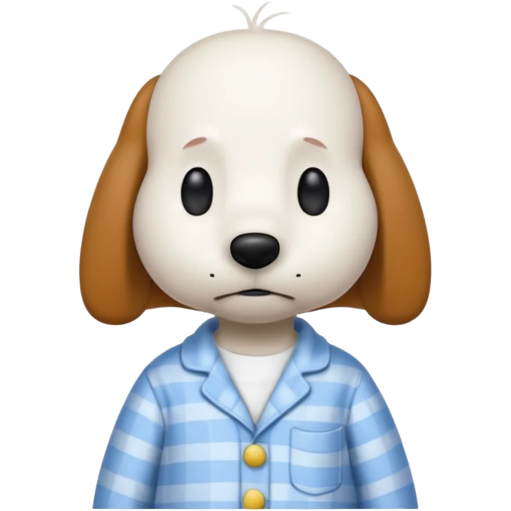 Snoopy in pajamas  emoji