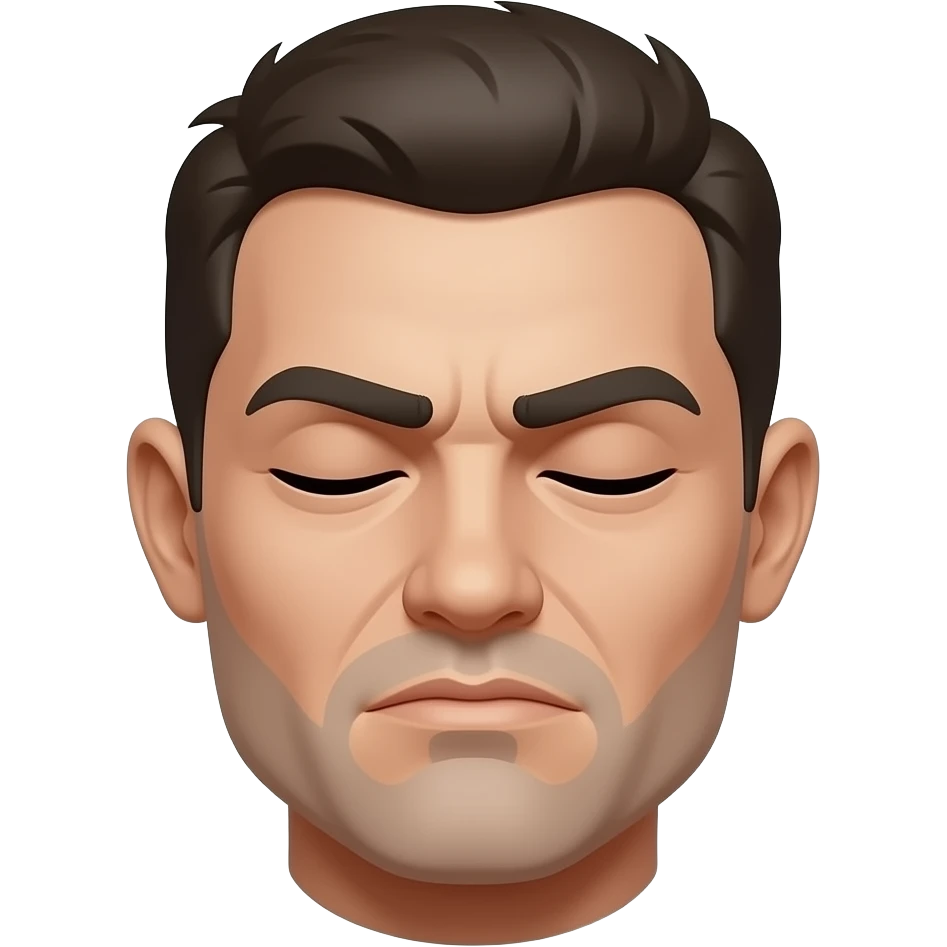 Dead emoji with closed eyes and tough out emoji