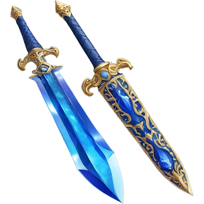 Sapphire sword emoji