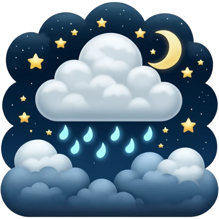 cloudy night emoji