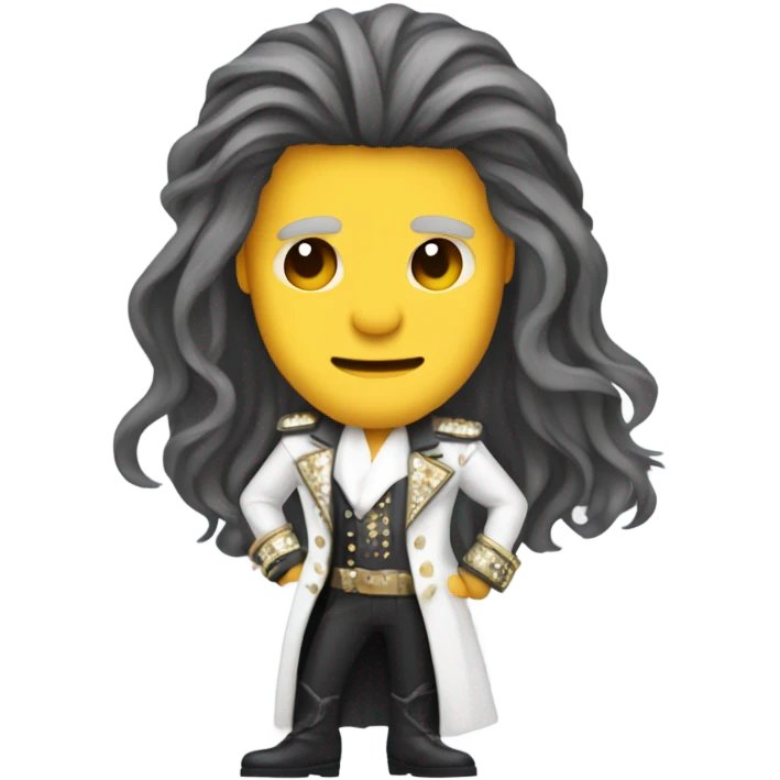 Kier starmer rock star long hair emoji