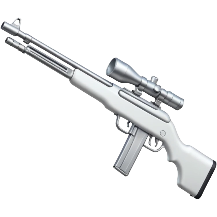 White rifle  emoji
