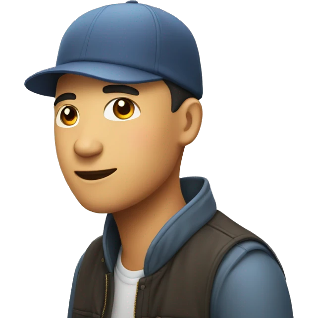 chinese guy with a hat on emoji