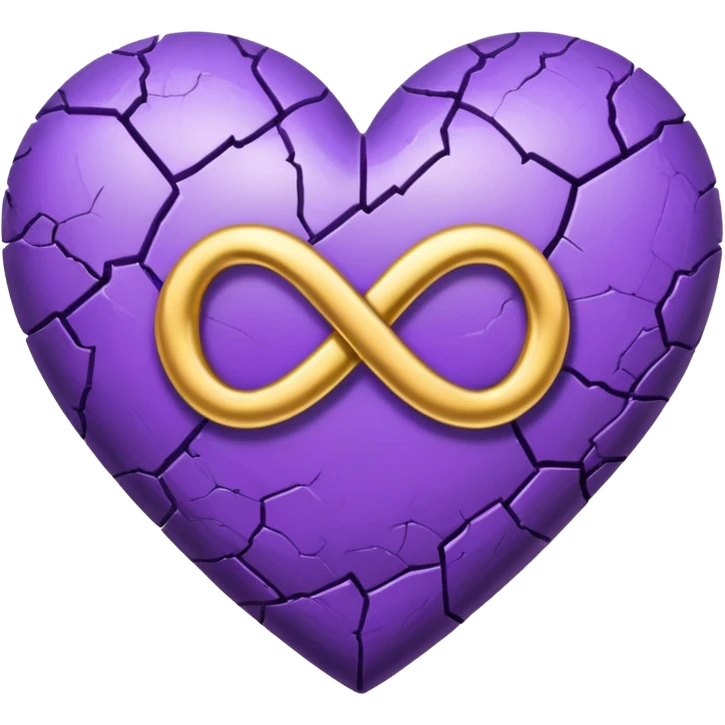 Purple hurt and infinity simble in up to the heart  emoji