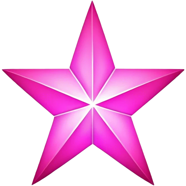 pink star ai style emoji