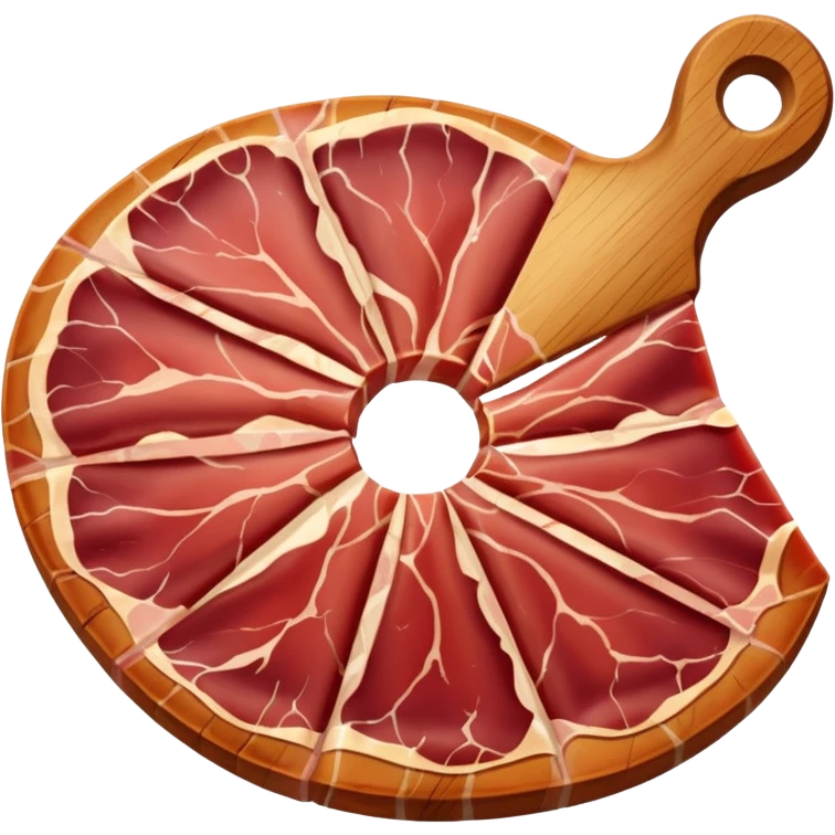 Una loncha de jamón ibérico bellota emoji