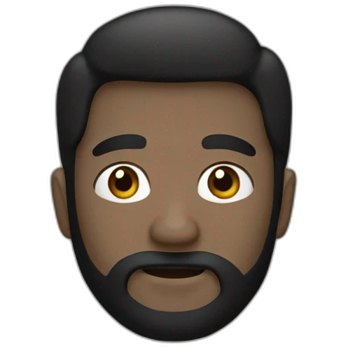 A man with a black hair wear a mask  emoji