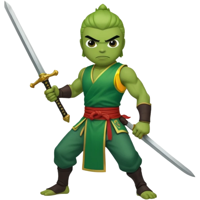 Use pepe as a foundation and turn it into Gan Ning emoji