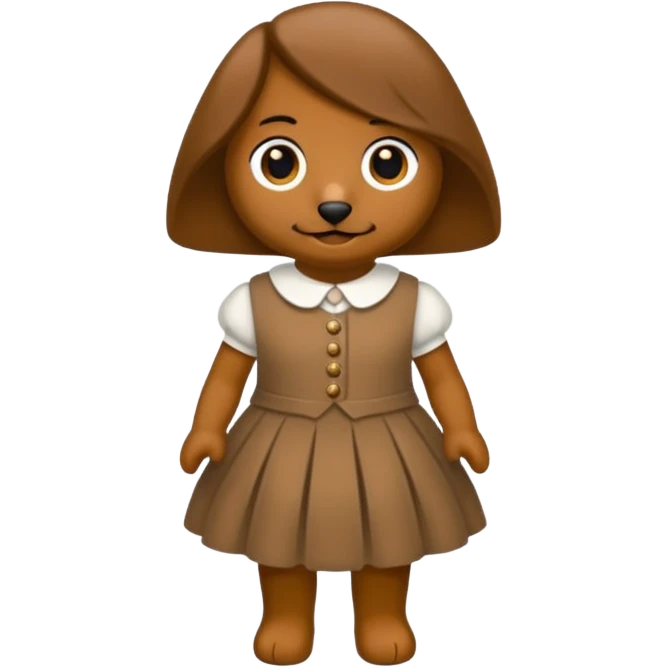 Bassotto seduto con vestito di lana emoji