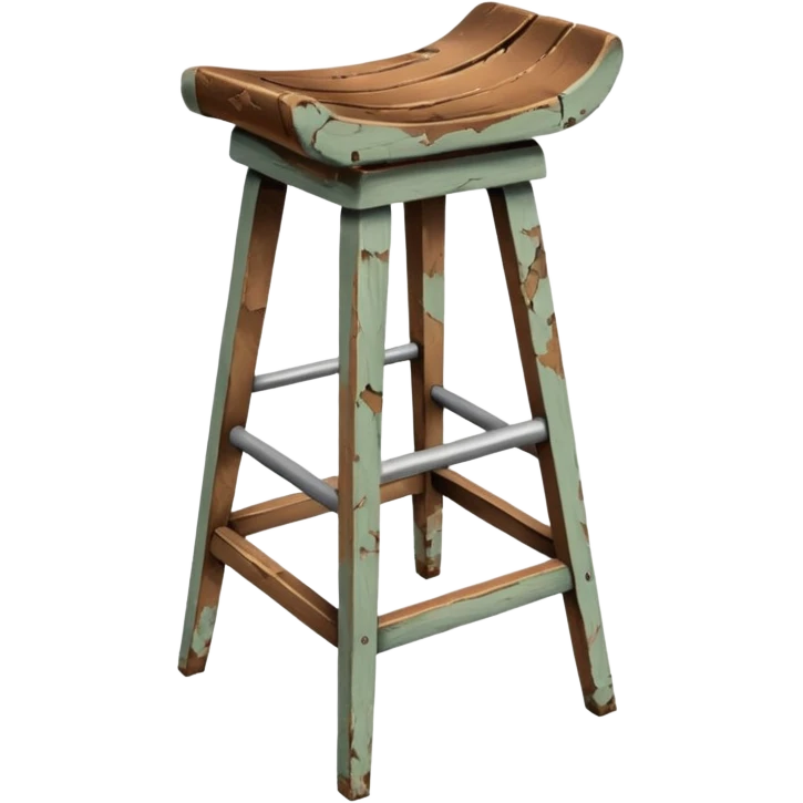 Broken antique bar stool emoji