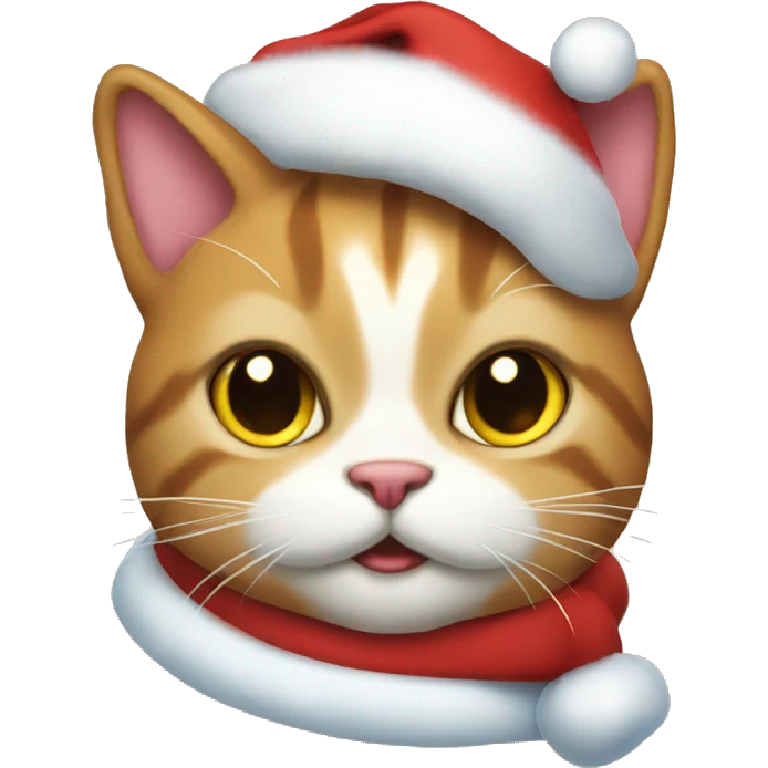 santa cat emoji