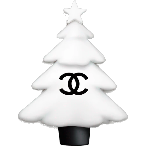 Chanel logo Christmas tree emoji