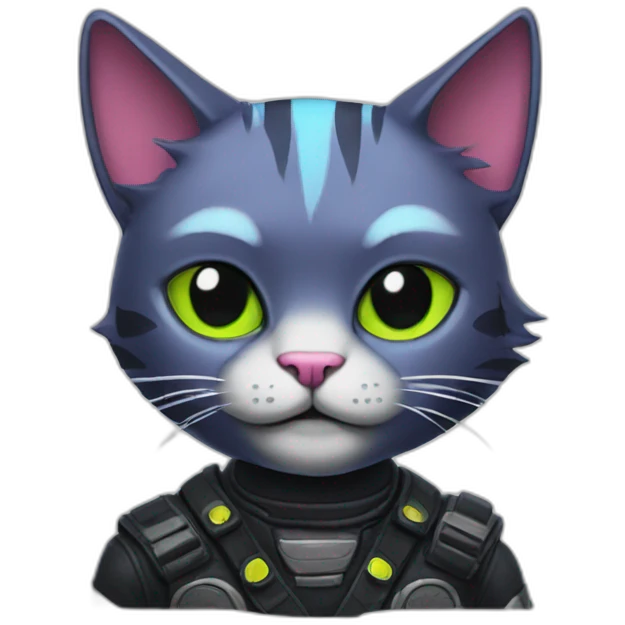 cyber rock cat emoji