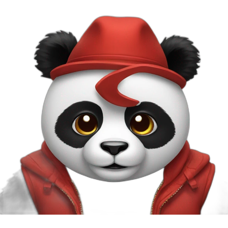 Panda rouge emoji