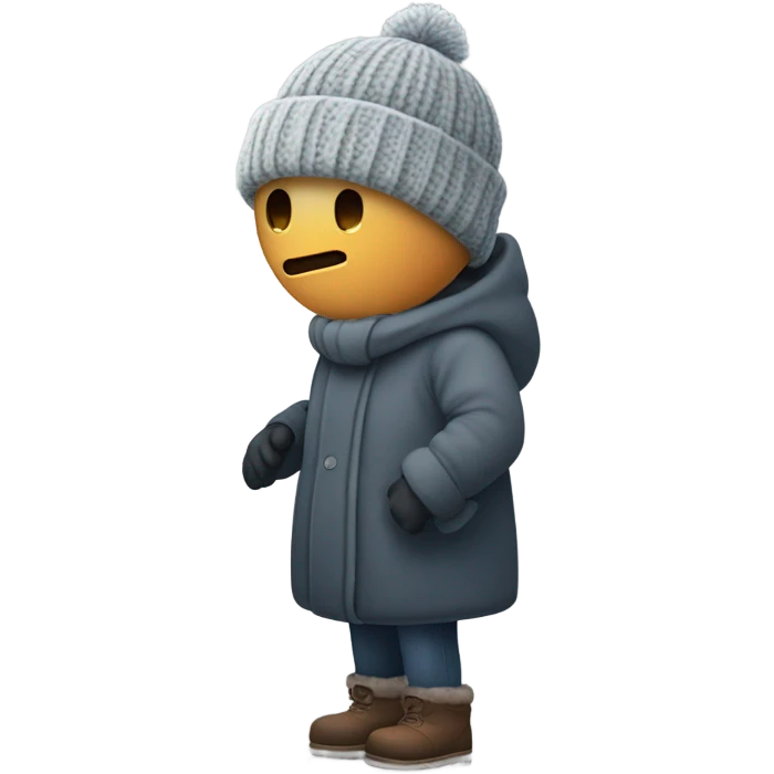 Freezing walking outside emoji