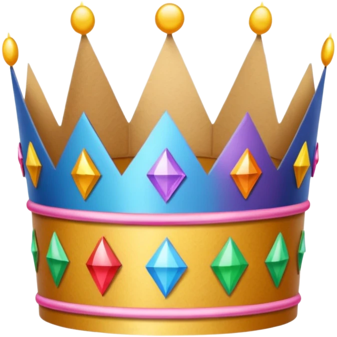 birthday cardboard ncrown emoji