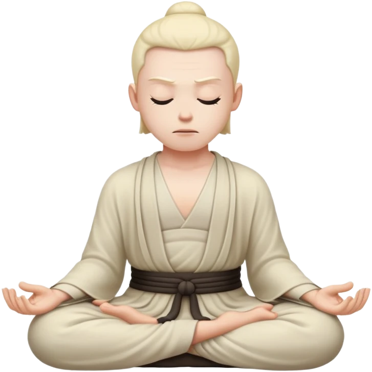 chill meditating villain  emoji