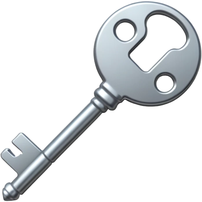 Modern steeldoor key emoji