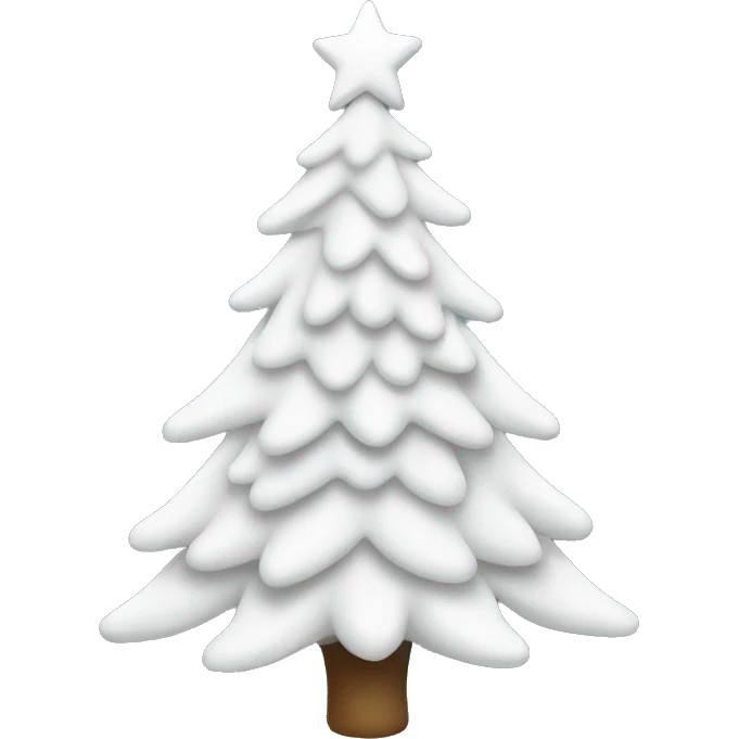 White Christmas tree emoji