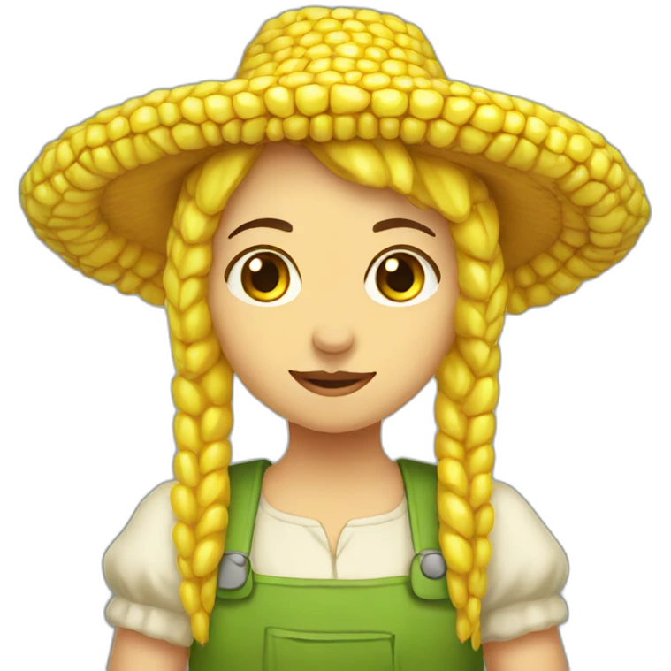 Corn girl emoji