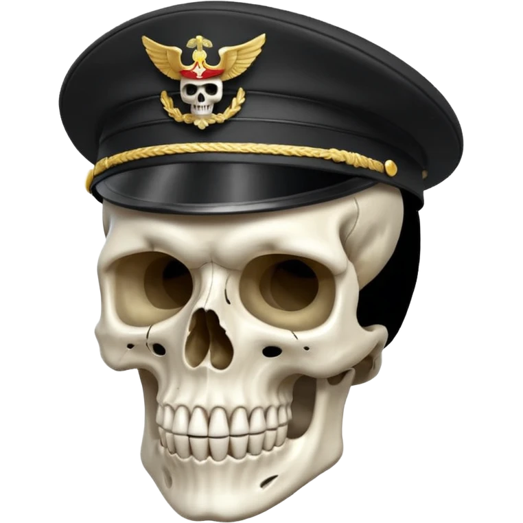 Quiero una calavera con su sombrero soldado 🪖 emoji
