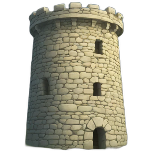 Round Stone tower emoji