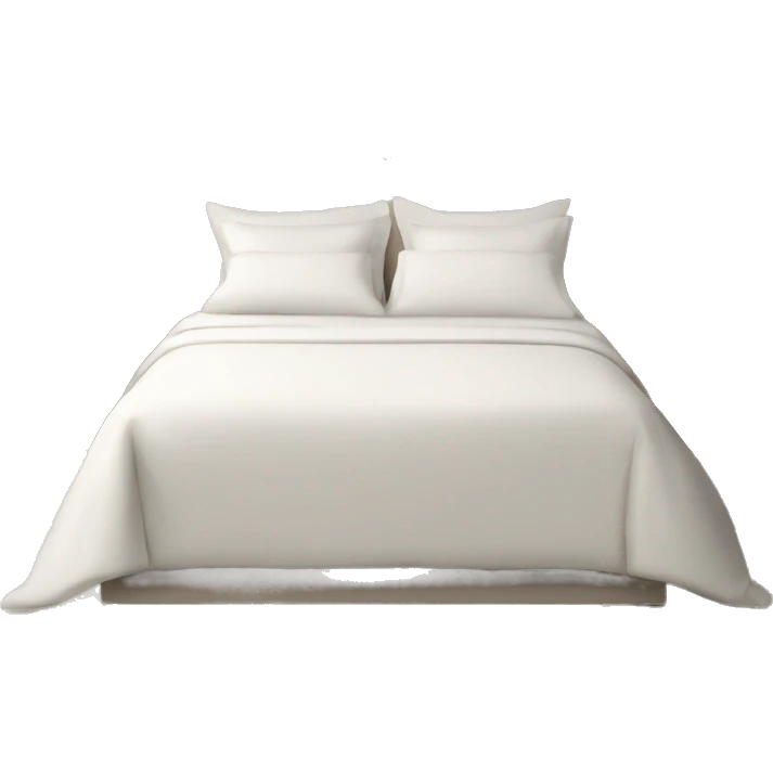 LUXURY BEDROOM WITH WHITE BED SHEETS emoji