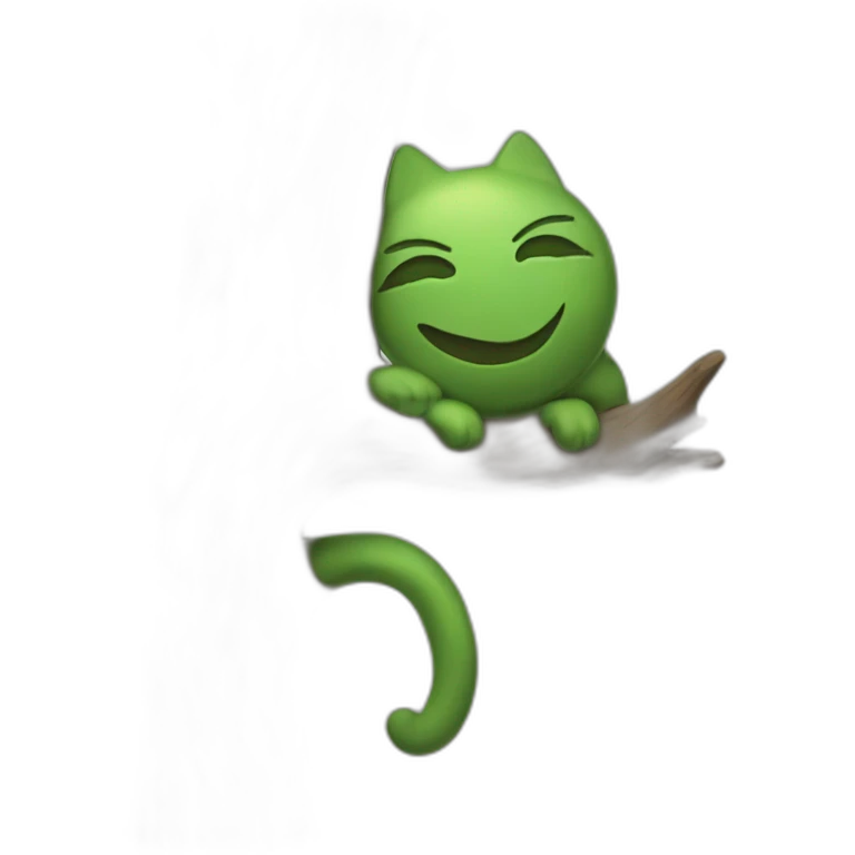 Chat dans un arbre emoji