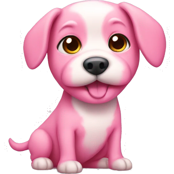 Pink doggy  emoji