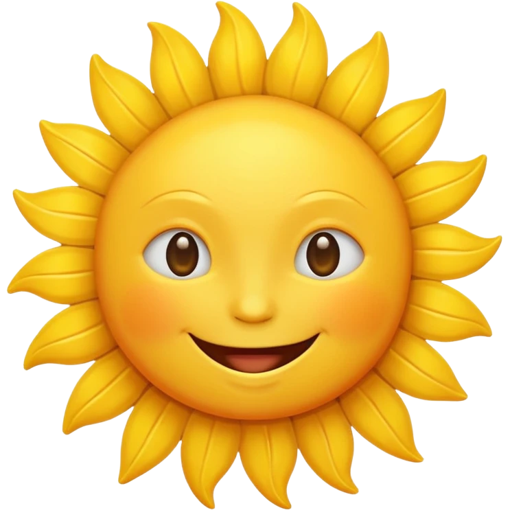 smiling sun emoji