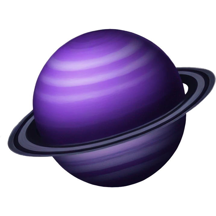 Purple Saturn  emoji
