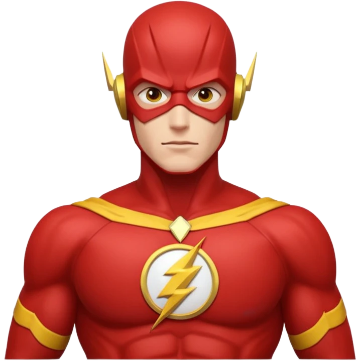 The Flash with stars in his eyes emoji