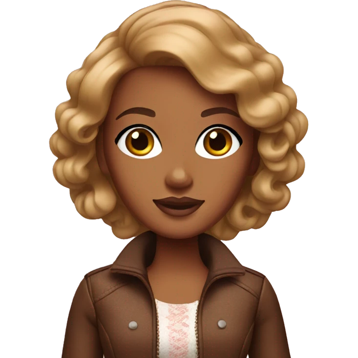 Brown Barbie emoji
