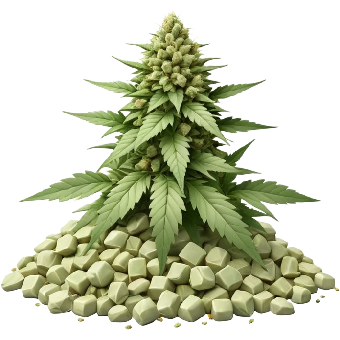 white color marijuana, no color emoji