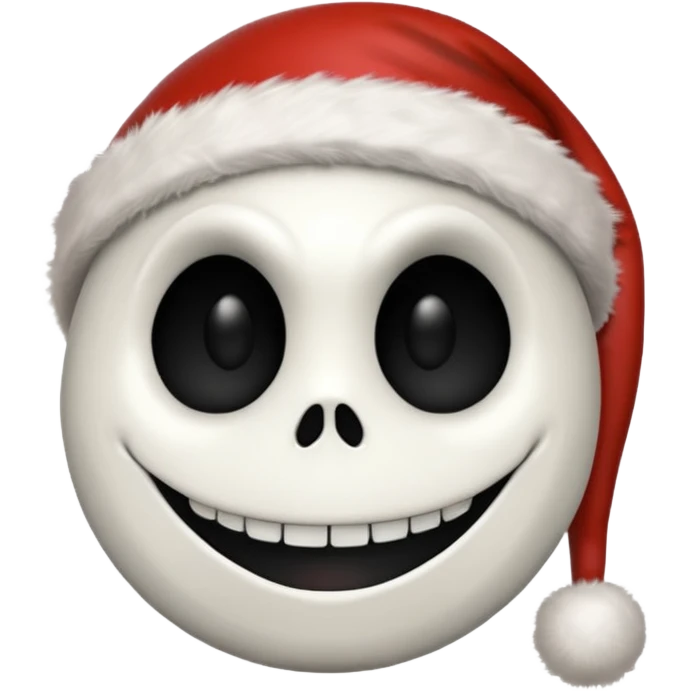 jack skellington santa hat emoji