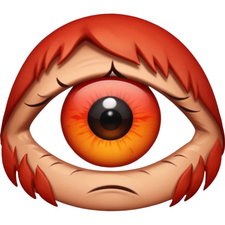 Angry only eye emoji