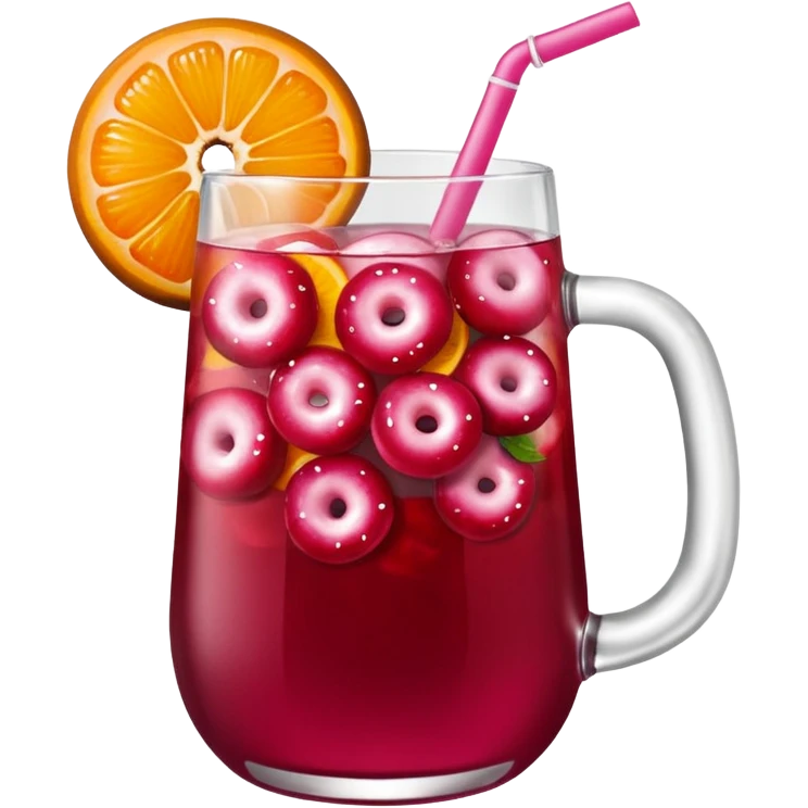  dunkin donuts berry sangria refresher  emoji