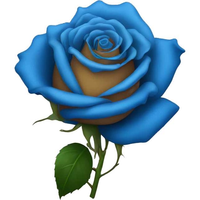 single blue rose emoji